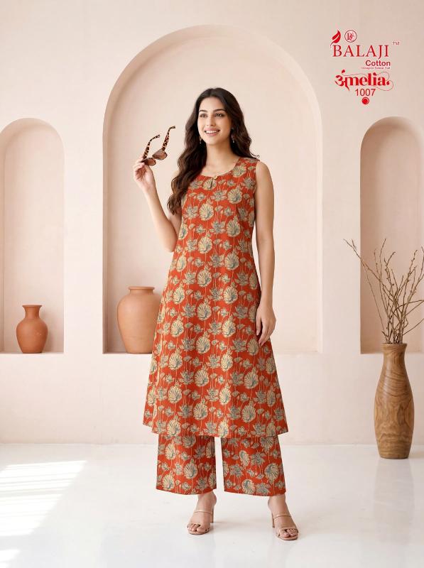 Balaji amelia vol-1 sleeveless coord set clothing wholesalers in india